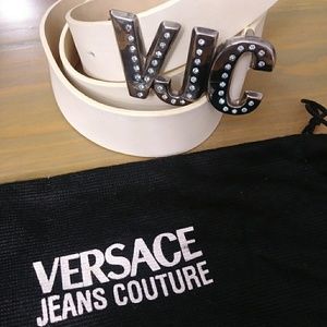 Versace Jeans Couture Italian Leather Belt